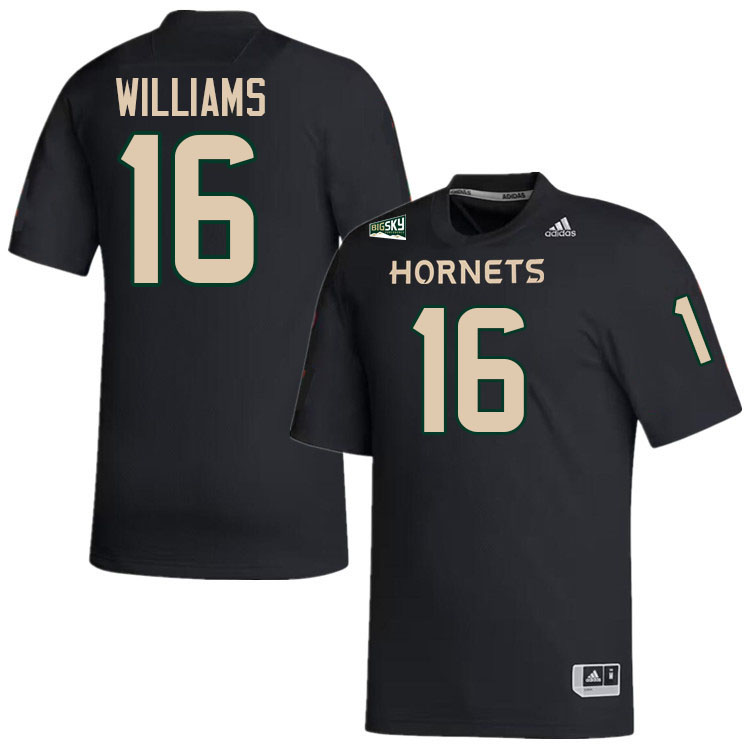 Jordan Williams SAC State Jersey,Sacramento State Hornets #16 Jordan Williams Jersey-Black